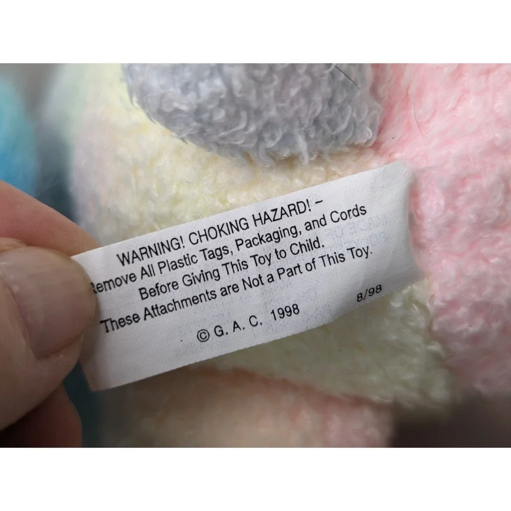GAC Valentines Bear Plush Lot 1998 Hearts Kiss 8 9 Inch Stuffed Animal‎ Toy